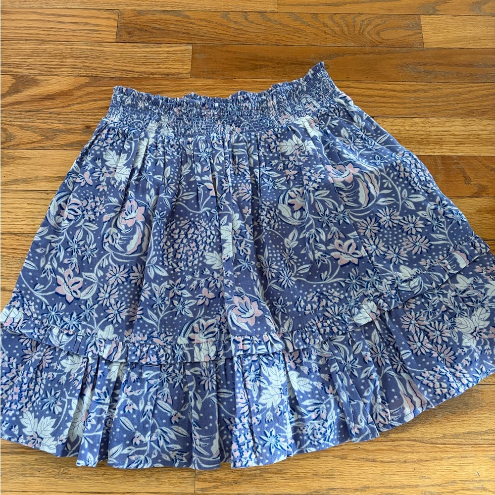 Sundry for EVEREVE Floral Tiered Smocked Mini Skirt Size 1 (S)